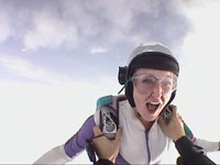 katie feeling what it's like to go headdown!